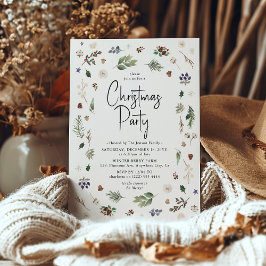Watercolor Winterblad Kerstfeest Kaart