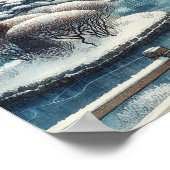 Watercolor winterparktoneel poster (Hoek)