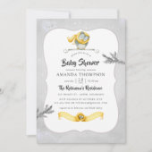 Watercolor Winteruil Kerst Babyshower Kaart (Voorkant)