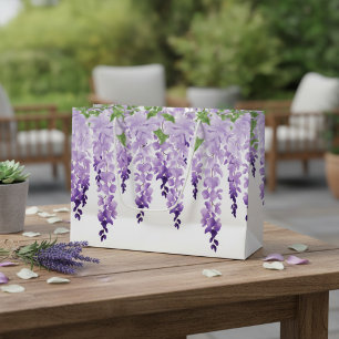 Watercolor Wisteria Bloemen Groot Cadeauzakje