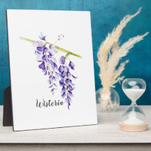 Watercolor Wisteria Botanische Tafelversiering
