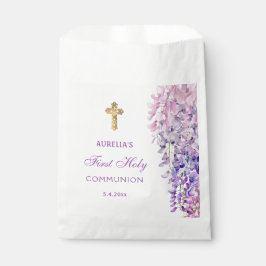 Watercolor Wisteria First Communion Bedankzakje