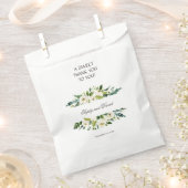 Watercolor Witte Bloem Frame BEDANKT Bedankzakje (Geknipt)