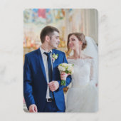 Watercolor Wloral Wedding Menu (Achterkant)