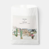 Watercolor Woestijn Cactus Boho Bruiloft Bedankzakje (Voorkant)
