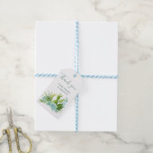 Watercolor Woestijn Cactus Succulenten Trouw Dank Cadeaulabel (Met Touw)