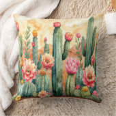 Watercolor Woestijn Cactus Tuin Kussen (Deken)