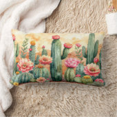 Watercolor Woestijn Cactus Tuin Kussen (Deken)