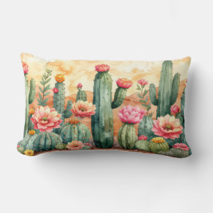 Watercolor Woestijn Cactus Tuin Kussen