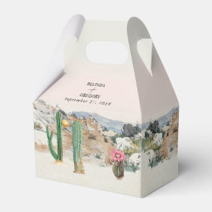 Watercolor woestijncactus Boho bruiloftsgeschenk Bedankdoosjes