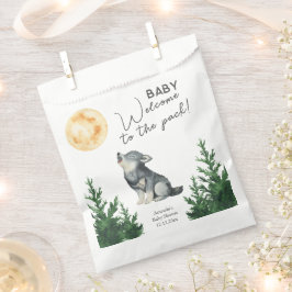Watercolor Wolf Baby Shower Bedankzakje