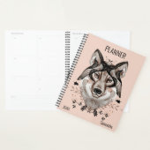 Watercolor Wolf Op Maat Planner (Display)
