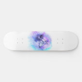 Watercolor Wolf Persoonlijk Skateboard (Horizontaal)