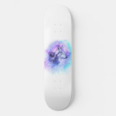 Watercolor Wolf Persoonlijk Skateboard (Voorkant)