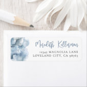 Watercolor Wolk Retouradres Etiket (Insitu)