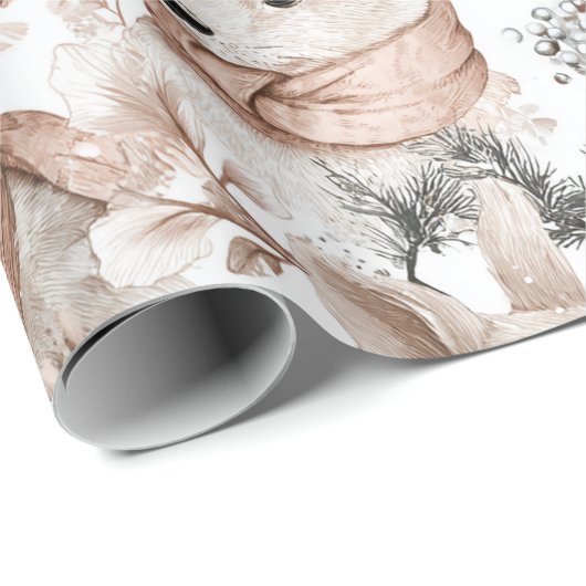 Watercolor Woodland Animals  Cadeaupapier (Rol Hoek)