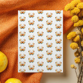 Watercolor Woodland Animals Fall Kids' Birthday Kaart