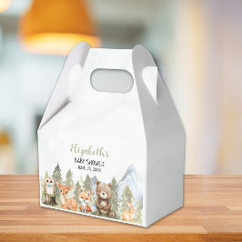 Watercolor Woodland Baby Shower Theme Bedankdoosjes