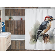Watercolor Woodland Specht, op maat