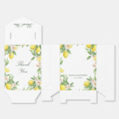 Watercolor Wreath Mediterranean Citrus Wedding Bedankdoosjes (Ongevouwen)