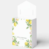 Watercolor Wreath Mediterranean Citrus Wedding Bedankdoosjes (Open)