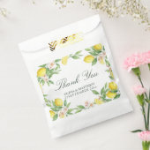 Watercolor Wreath Mediterranean Citrus Wedding Bedankzakje (Gezegeld)