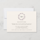 Watercolor Wreath Ontvangstkaart | Plum Kaart (Voorkant)