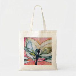Watercolor Xray Flower Tote Bag