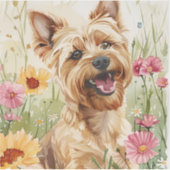 Watercolor Yorkie Sticker for Dog Lovers Gift (Voorkant)