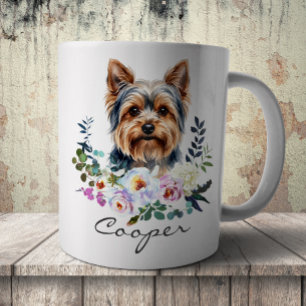 Watercolor Yorkshire Terrier Koffiemok