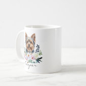Watercolor Yorkshire Terrier Koffiemok (Voorkant links)