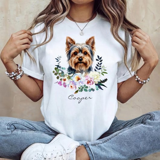 Watercolor Yorkshire Terrier T-shirt