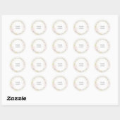 Watercolor Zakelijk Logo Bedankt Pakket Sticker (Vel)