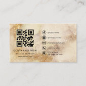 Watercolor Zakelijk QR Code Bedrijfskaart Visitekaartje (Voorkant)