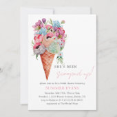 Watercolor Ze Is Opgevist Bruidsdouche  Kaart (Voorkant)