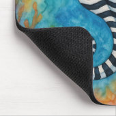 Watercolor Zebra Seahorse Muismat (Hoek)