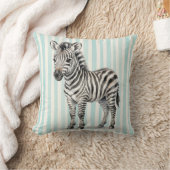 Watercolor Zebra Wilde Dieren Worp Kussen (Deken)