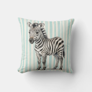 Watercolor Zebra Wilde Dieren Worp Kussen