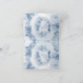 Watercolor Zee Bruiloft Anchor Marineblauw Bedankkaart (Binnen)