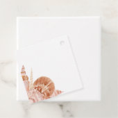 Watercolor zee schelp cadeau labels (In situ)