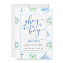 Watercolor Zeeman Baby Shower Jongen