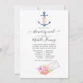 Watercolor Zeemansbabyfeest per post Kaart (Voorkant)