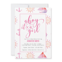 Watercolor Zeemeisje Baby Shower