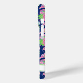Watercolor Zeepaarden met Monogram Case-Mate iPhone Case (Achterkant / Links)