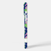 Watercolor Zeepaarden met Monogram Case-Mate iPhone Case (Achterkant / Links)