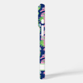 Watercolor Zeepaarden met Monogram  Case-Mate iPhone Case (Achterkant / Links)