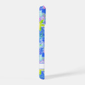 Watercolor Zeester met Initialen iPhone 15 Case (Rechterkant)