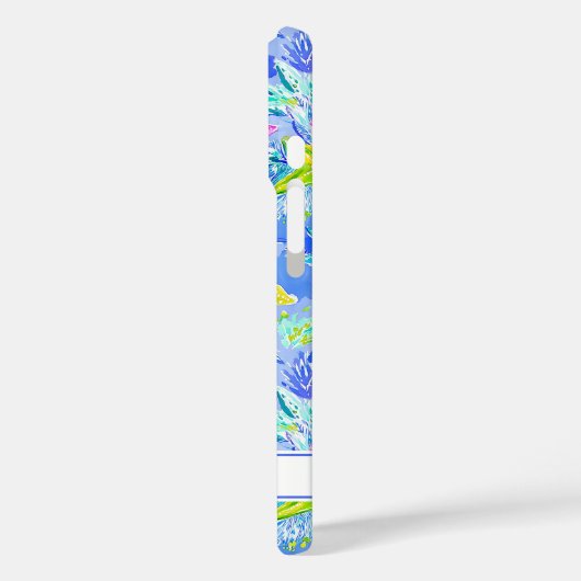 Watercolor Zeester Monogram Case-Mate iPhone Case (Achterkant / Links)