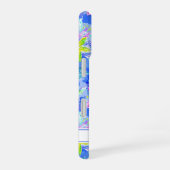 Watercolor Zeester Monogram iPhone 16 Hoesje (Rechterkant)