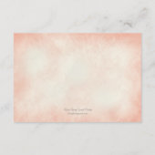 Watercolor Zeester Wedding Reception Kaart Koraal (Achterkant)